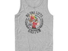 Gaston Tank Top for Adults – Beauty and the Beast has hit the shelves