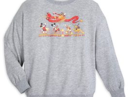 Mickey Mouse and Friends Lunar New Year 2024 Pullover Sweatshirt for Adults is now available online