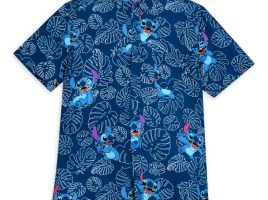 Stitch Woven Shirt for Adults – Lilo & Stitch – Navy is now available