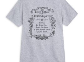 The Haunted Mansion Tombstone T-Shirt for Adults can now be purchased online