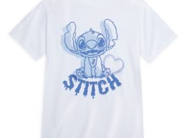 Stitch Valentine’s Day T-Shirt for Adults – Lilo & Stitch – White – Get It Here
