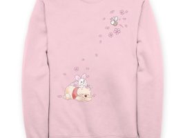 Winnie the Pooh and Piglet Cherry Blossom Pullover Sweatshirt for Adults now out for purchase