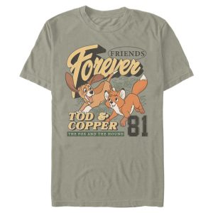 Tod and Copper T-Shirt for Adults - The Fox and the Hound