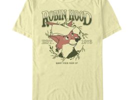 Robin Hood ”Keep Your Chin Up” T-Shirt for Adults is available online for purchase