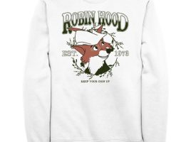 Robin Hood ”Keep Your Chin Up” Pullover Sweatshirt for Adults is now available for purchase