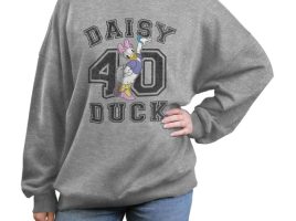 Daisy Duck Collegiate Pullover Sweatshirt for Women is now available