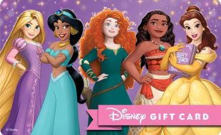 Disney Princess Disney Gift Card eGift – Rapunzel Jasmine Merida Moana and Belle is here now