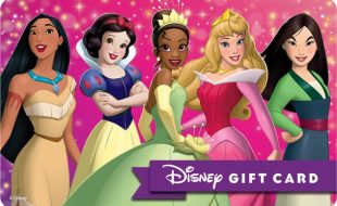 Disney Princess Disney Gift Card eGift – Pocahontas Snow White Tiana Aurora and Mulan available online