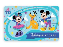 Disneyland Resort 70th Celebration Disney Gift Card eGift has hit the shelves
