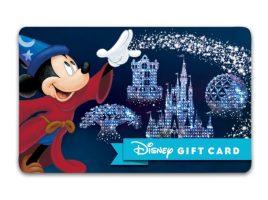 Sorcerer Mickey Mouse Disney Gift Card – Walt Disney World released today