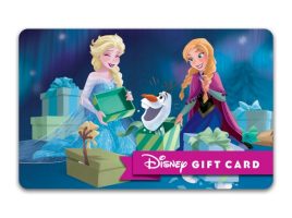 Frozen Warm Hugs Disney Gift Card is now available online