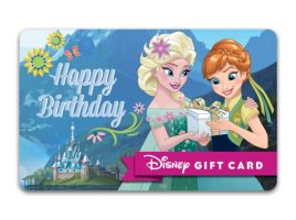 Frozen Happy Birthday Disney Gift Card available online