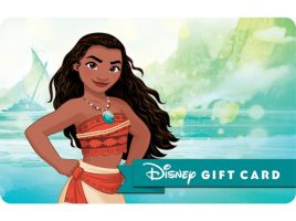 Moana Disney Gift Card released today