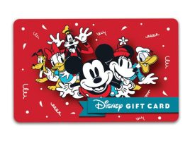 Mickey Mouse and Friends Disney Gift Card is available online