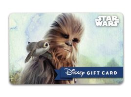 Chewbacca and Porg Disney Gift Card – Star Wars now available for purchase