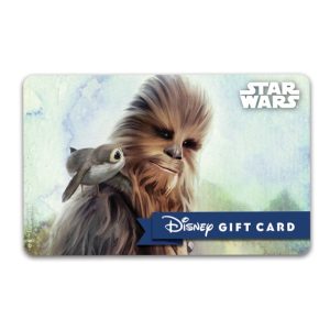 Chewbacca and Porg Disney Gift Card - Star Wars