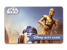R2-D2 and C-3PO Disney Gift Card – Star Wars available online for purchase
