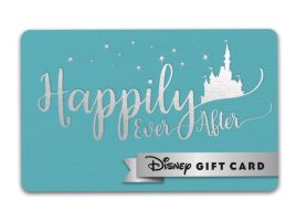 ”Happily Ever After” Wedding Disney Gift Card was released today