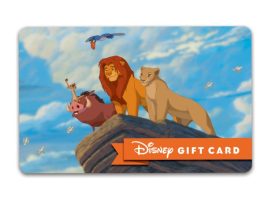 The Lion King Disney Gift Card has hit the shelves for purchase