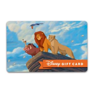 The Lion King Disney Gift Card