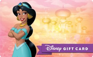 Jasmine Disney Gift Card – Aladdin now available for purchase