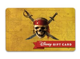 Pirates of the Caribbean Disney Gift Card has hit the shelves