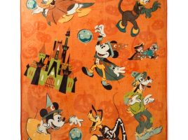 Mickey Mouse and Friends Halloween Throw Blanket here now