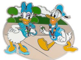 Donald Duck and Daisy Duck Pin – Disney Pin Trading 25th Anniversary is available online