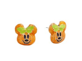 Minnie Mouse Jack-o’-Lantern Halloween Earrings by Bauble Bar is available online for purchase