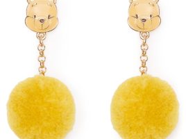 Winnie the Pooh Pom Pom Earrings available online for purchase