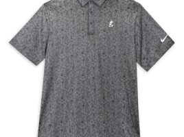 Mickey Mouse Tour Polo Shirt by Nike for Men – Gray POA Print now out for purchase
