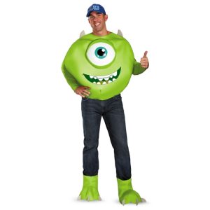 Mike Wazowski Deluxe Costume for Adults by Disguise - Monsters University