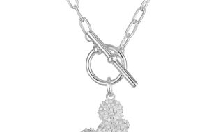 Mickey Mouse Ear Hat Sterling Silver Necklace by Rebecca Hook is here now