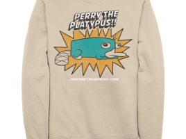 Perry the Platypus Pullover Sweatshirt for Adults – Phineas and Ferb now available