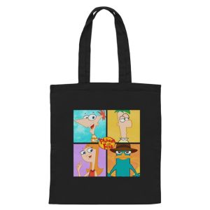 Phineas and Ferb Cast Canvas Tote