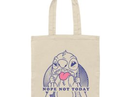 Stitch ”Nope Not Today” Canvas Tote – Lilo & Stitch here now