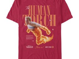 The Human Torch T-Shirt for Adults – Fantastic 4 First Steps can now be purchased online