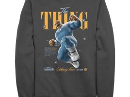 The Thing Pullover Sweatshirt for Adults – Fantastic 4 First Steps released today