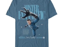 Mister Fantastic T-Shirt for Adults – Fantastic 4 First Steps has hit the shelves