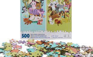 Disney Cats and Dogs Double-Sided Puzzle has hit the shelves for purchase