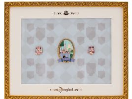 Disneyland 70th Anniversary Vault Collection Pin Display Frame with Three Pins – Limited Edition now out