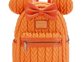 Minnie Mouse Pumpkin Spice Scented Loungefly Mini Backpack now available