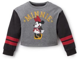Minnie Mouse Long Sleeve Varsity T-Shirt for Girls now available for purchase