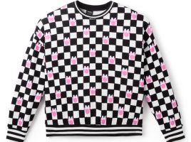 Minnie Mouse Icon Checkered Pullover Sweatshirt for Women by Her Universe is now out for purchase