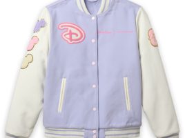 Walt Disney World Logo Varsity Jacket for Women by Stoney Clover Lane – Lavender can now be purchased online
