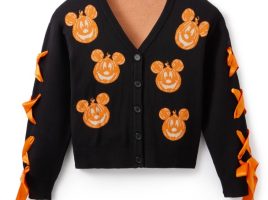 Mickey Mouse Jack-o’-Lantern Cardigan Sweater for Women by Her Universe – Purchase Online Now