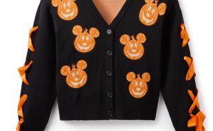 Mickey Mouse Jack-o’-Lantern Cardigan Sweater for Women by Her Universe – Purchase Online Now