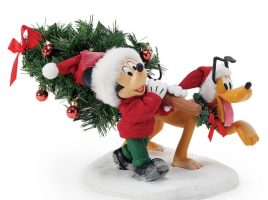 Mickey Mouse and Pluto ”Mickey’s Perfect Tree” Figure by Department 56 is now available online