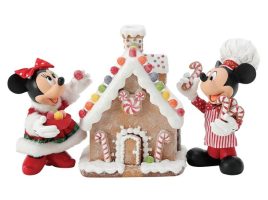 Minnie and Mickey Mouse’s Gingerbread House Figure by Department 56 available online for purchase