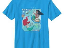 Ariel and Moana ””Up Top Down low!” T-Shirt for Kids – Disney Princess is available online